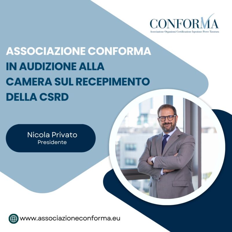 CSRD, in audizione presso la Camera dei Deputati