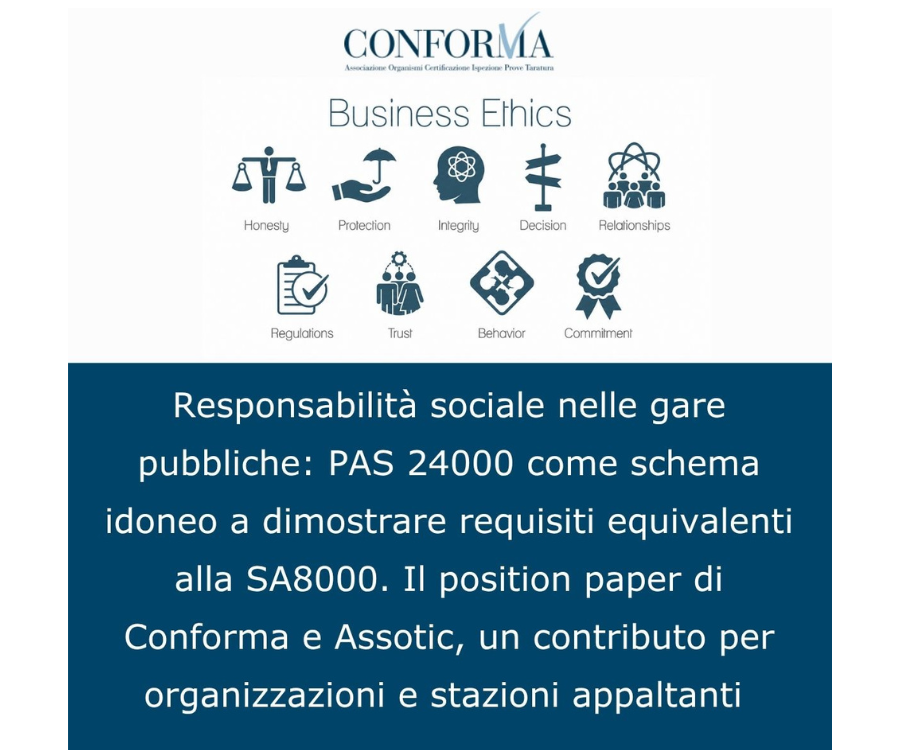 PAS 24000 e SA8000 nelle gare pubbliche: analisi tecnica e giuridica